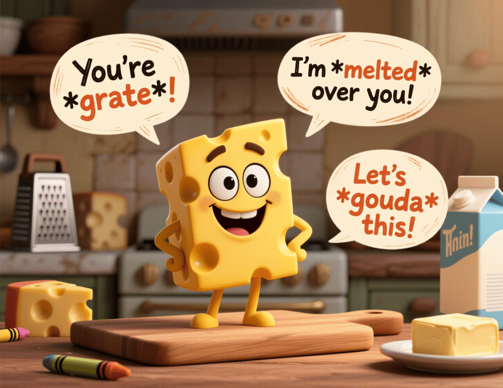 Cheese Jokes & Puns