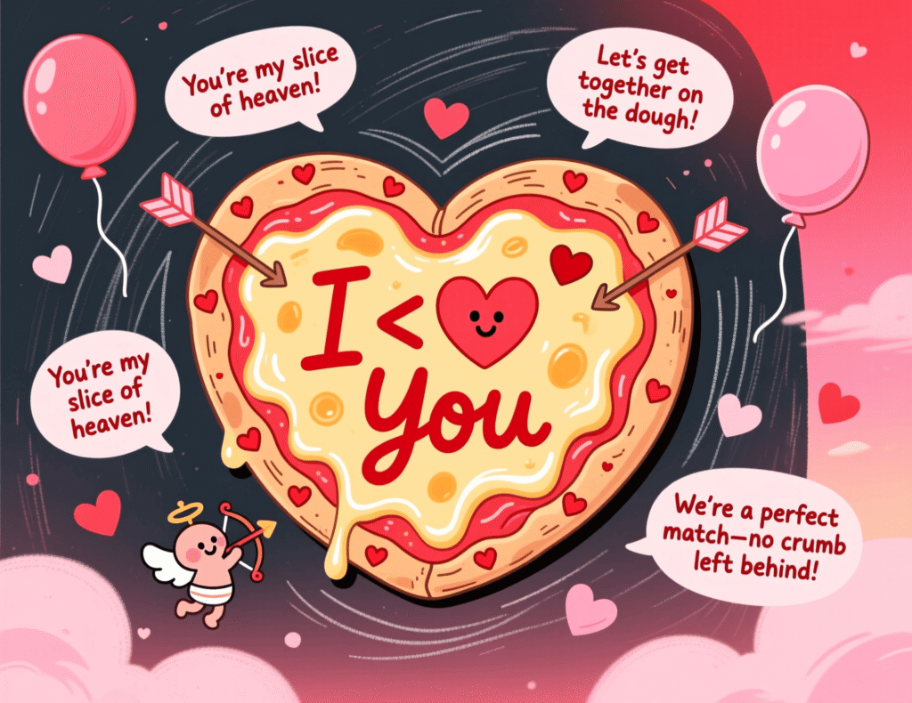 Pizza Valentine Puns