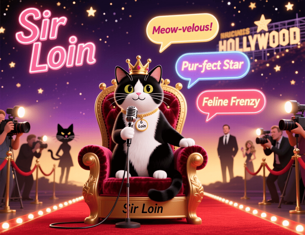 Celebrity Cat Name Puns