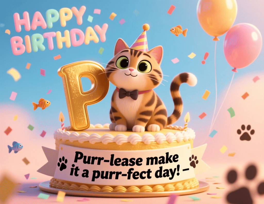 Happy Birthday Cat Puns