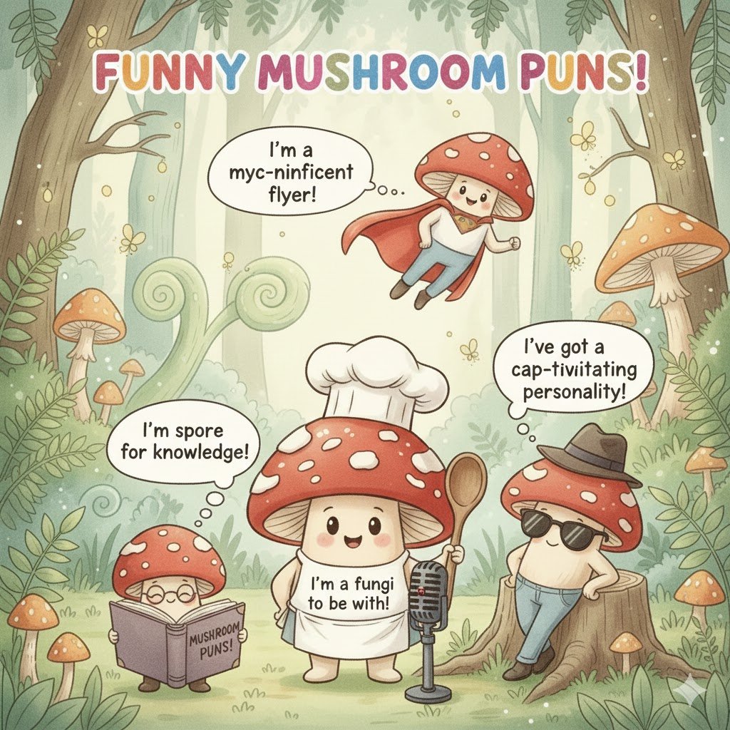 Funny Mushroom Puns