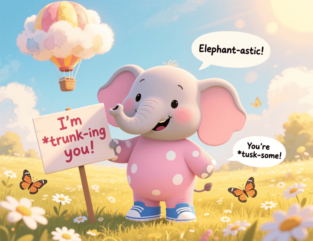 Cute Elephant Puns