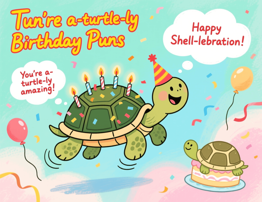 Turtle Birthday Puns