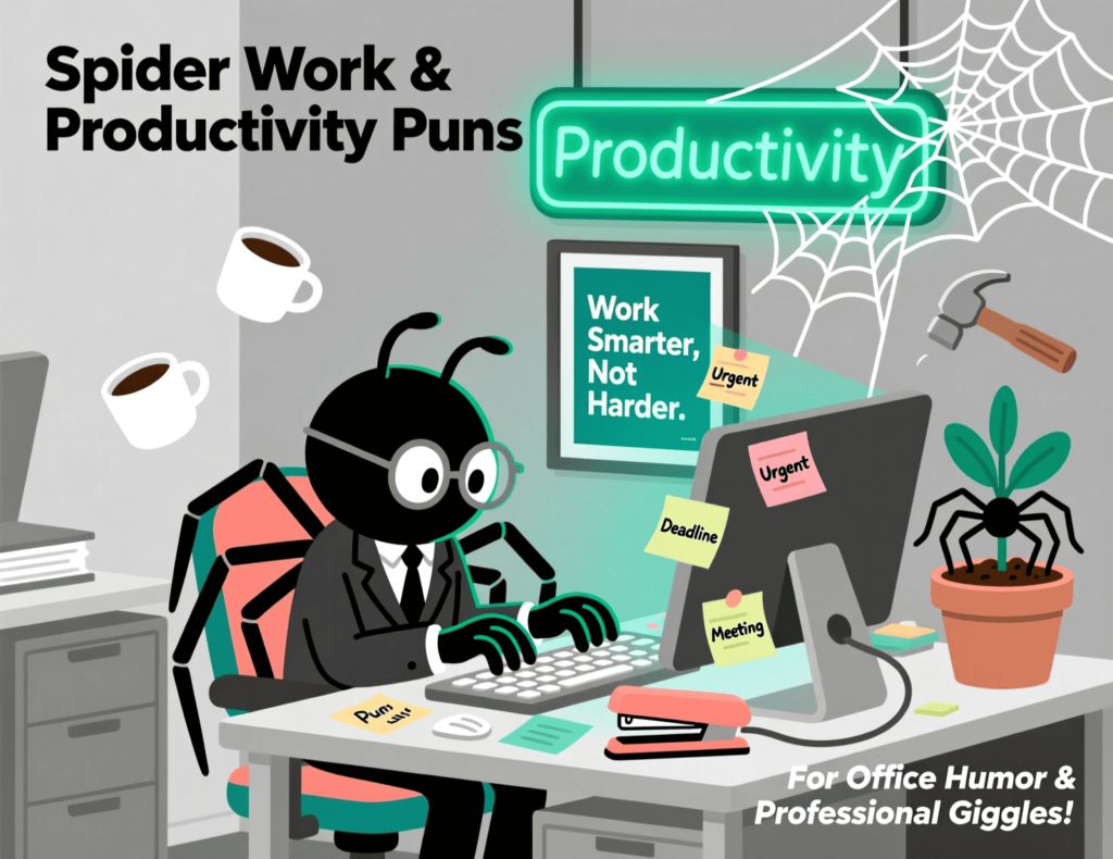 Spider Work & Productivity Puns