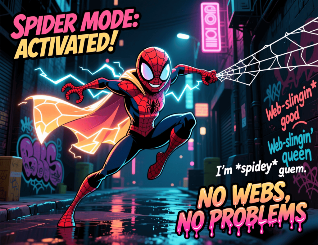 Spider Attitude & Vibe Puns