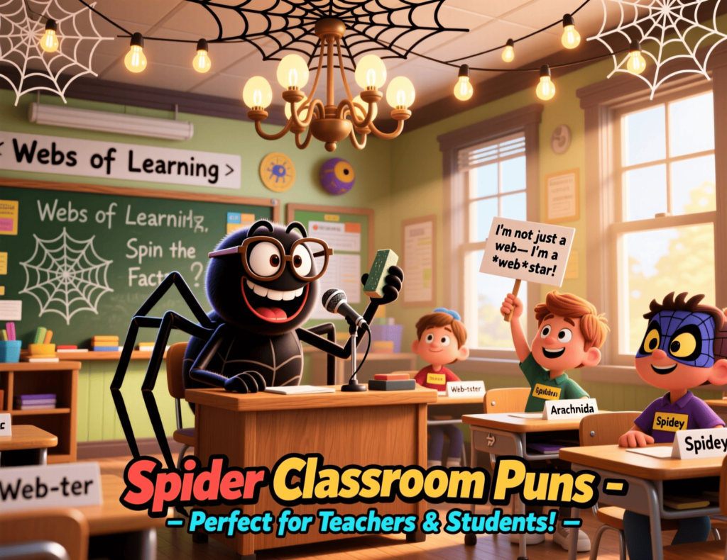 Spider Classroom Puns