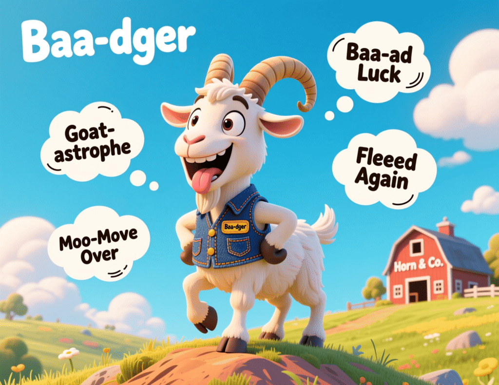 Funny Goat Names Puns