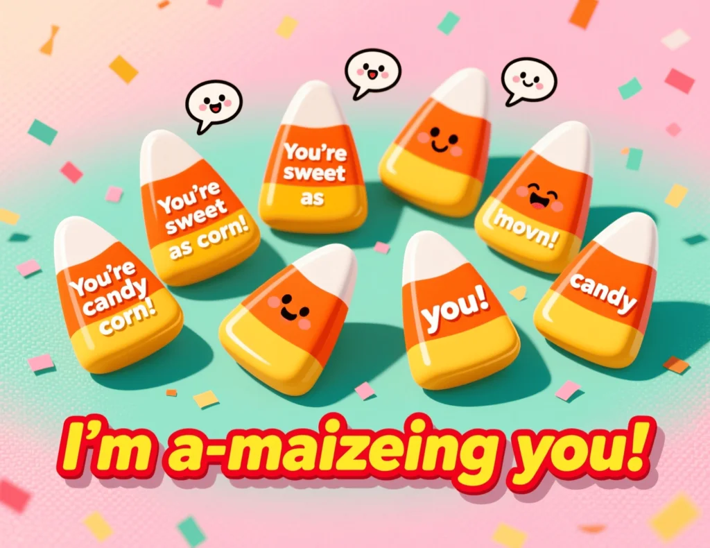 candy corn puns image