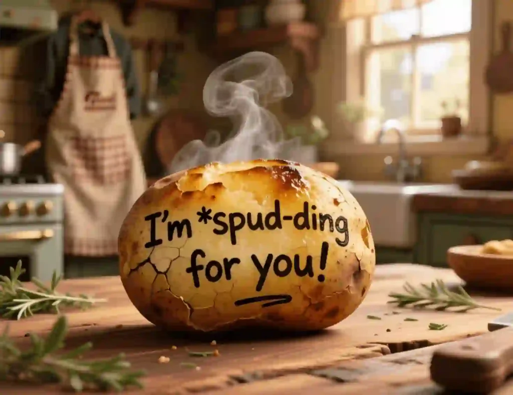 baked potato puns image