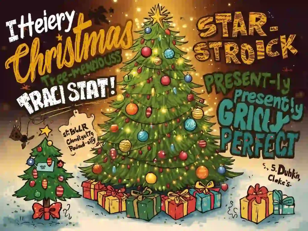 christmas tree puns image