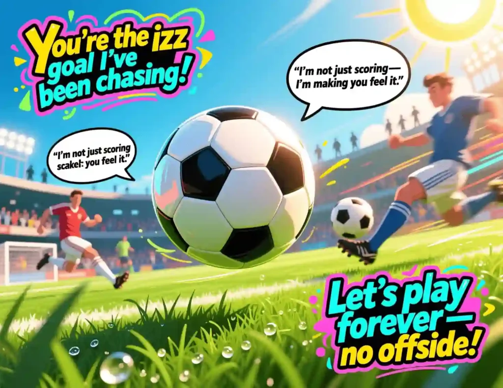 football rizz puns image