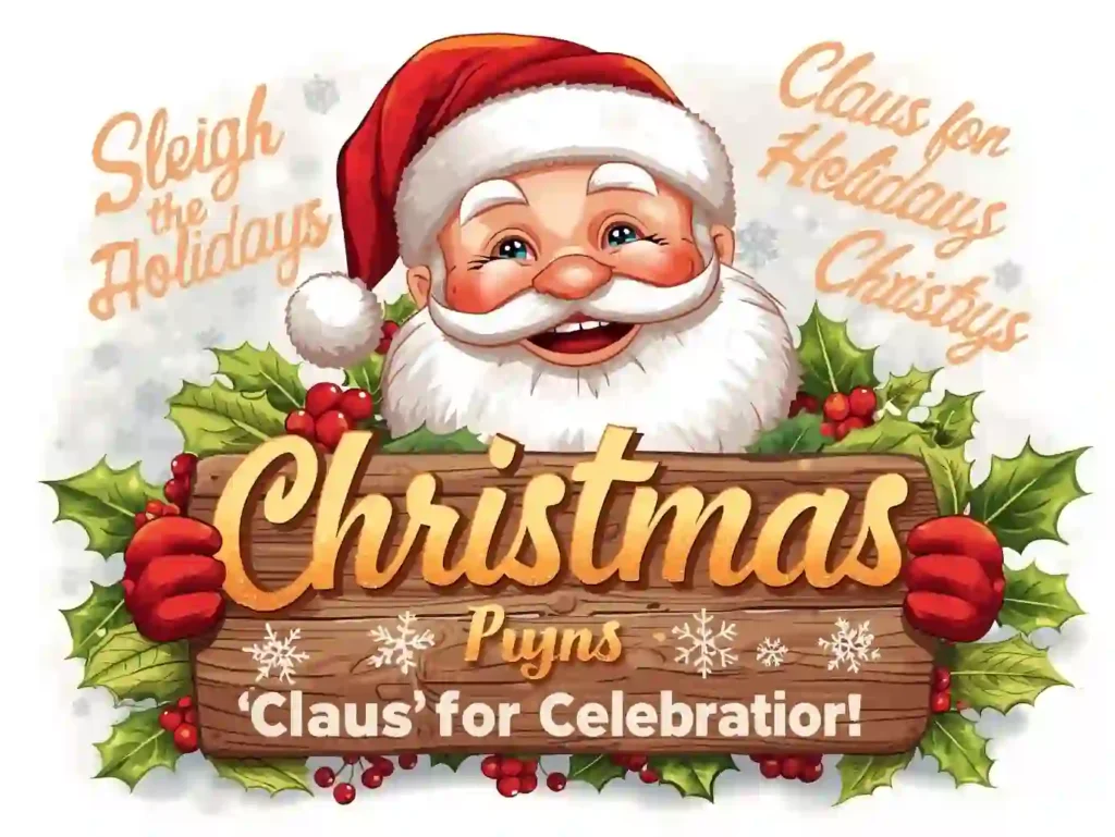 funny christmas puns image