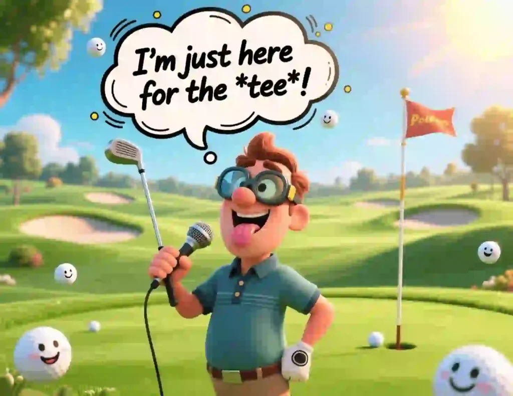funny golf puns image