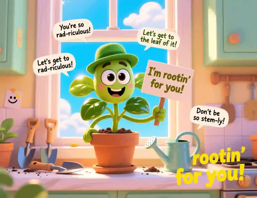 funny plant puns image