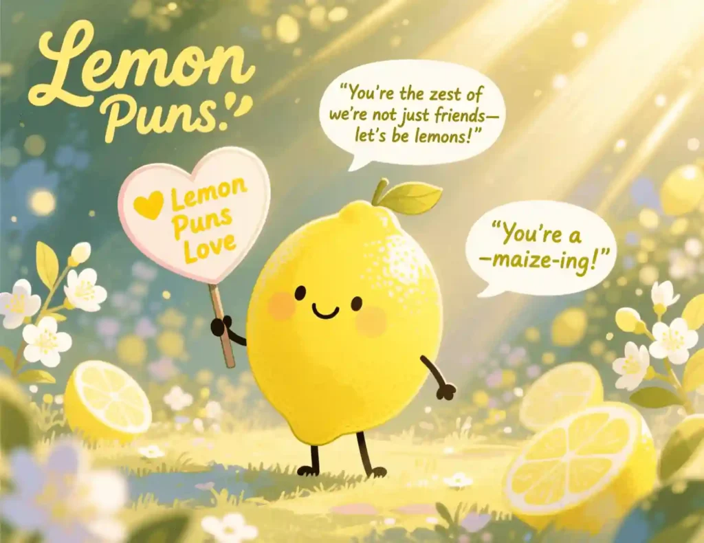 lemon puns love image