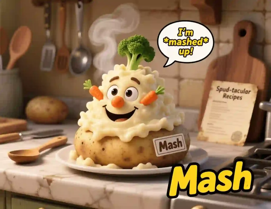 mashed potato puns image