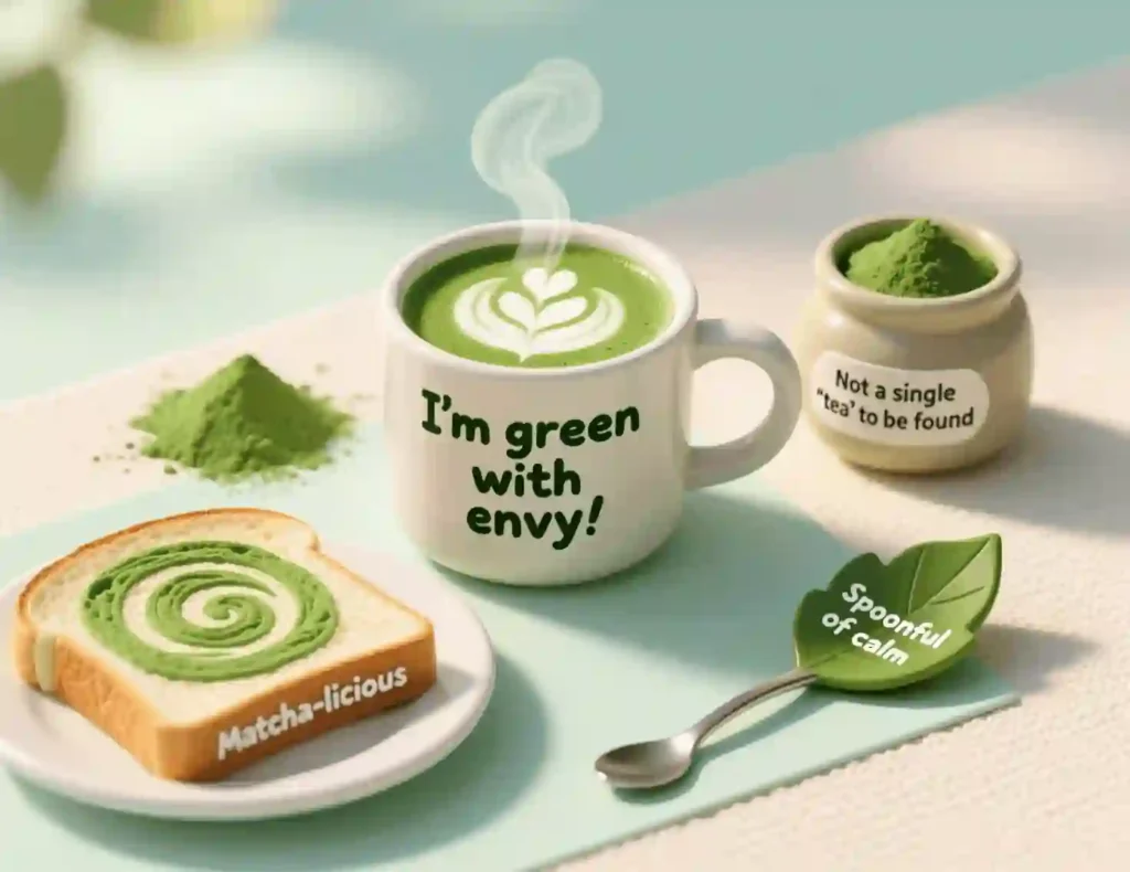 matcha puns for instagram image