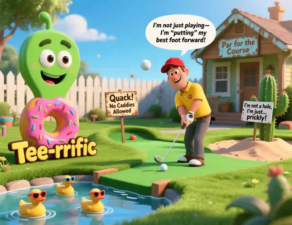 mini golf puns image