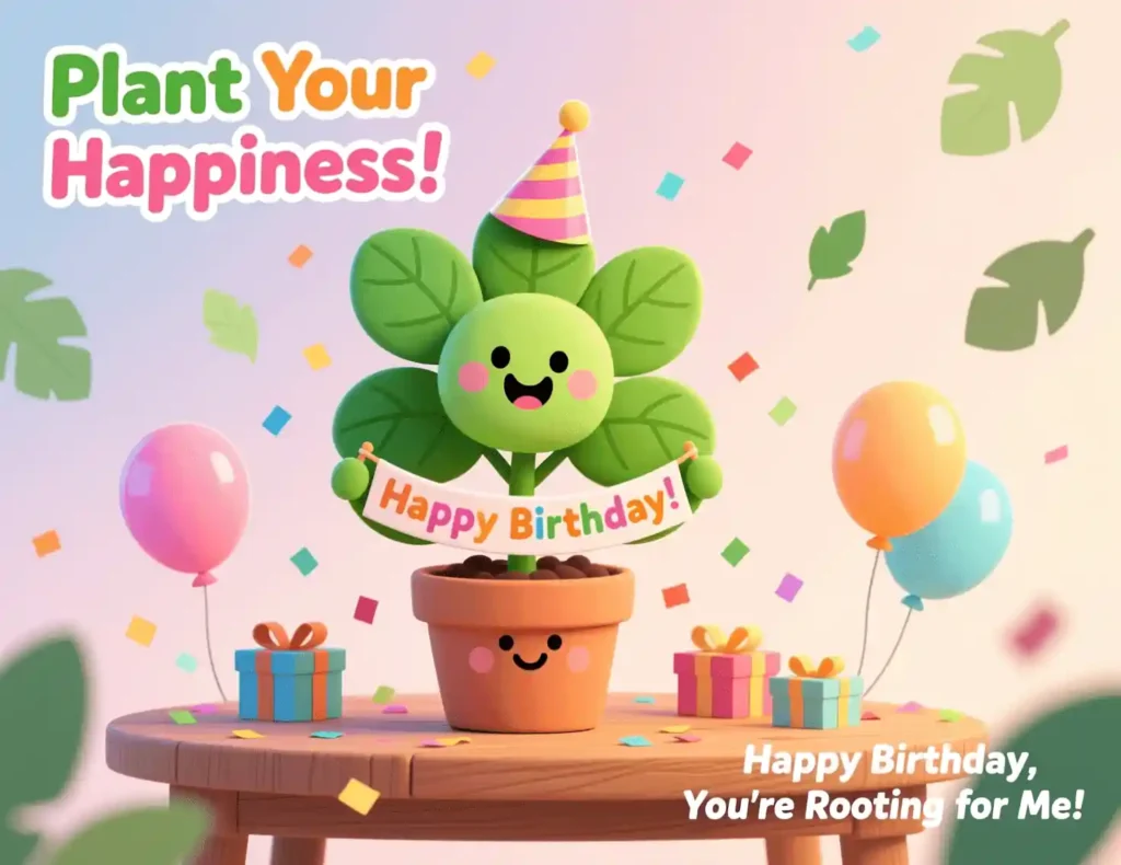 plant birthday puns image
