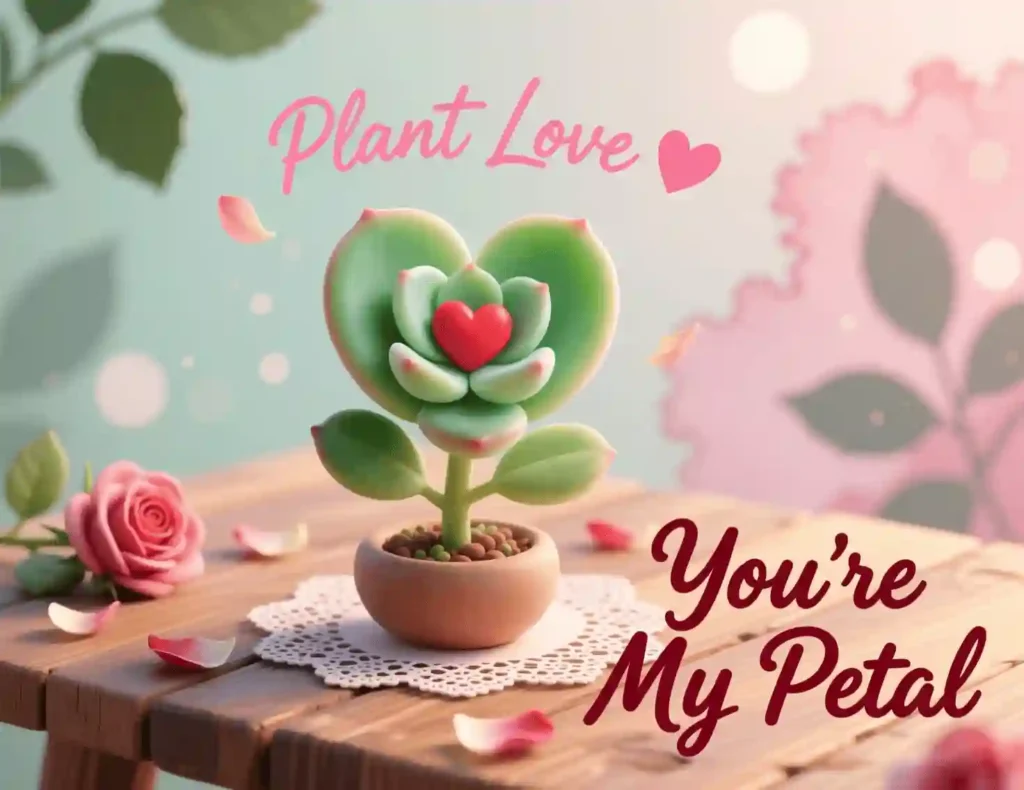 plant valentines puns image