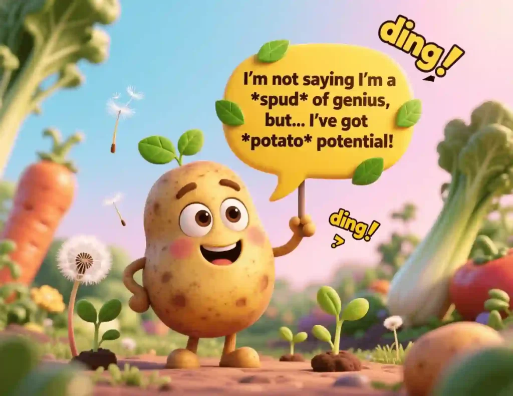 potato puns one liners image