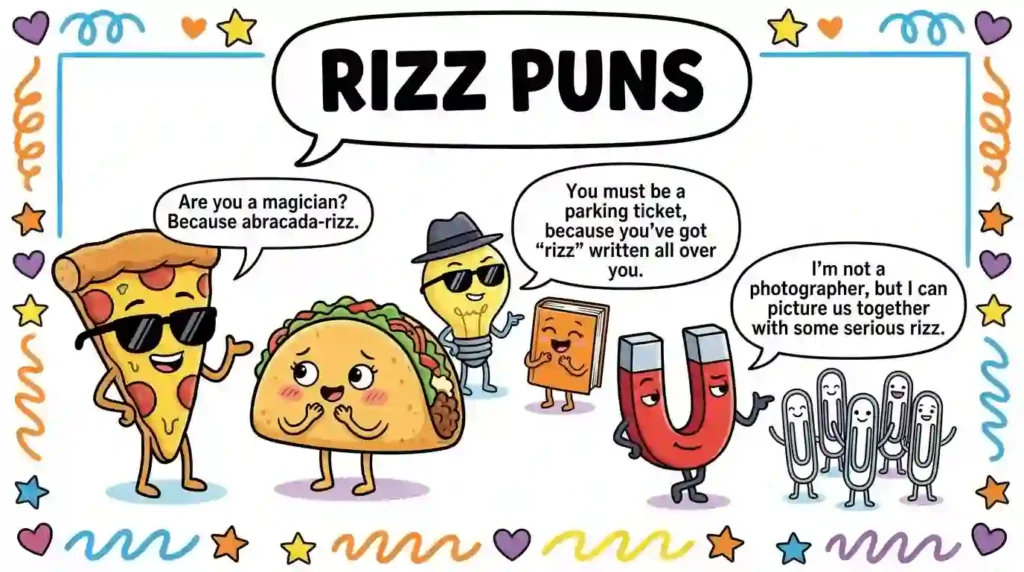 rizz puns image