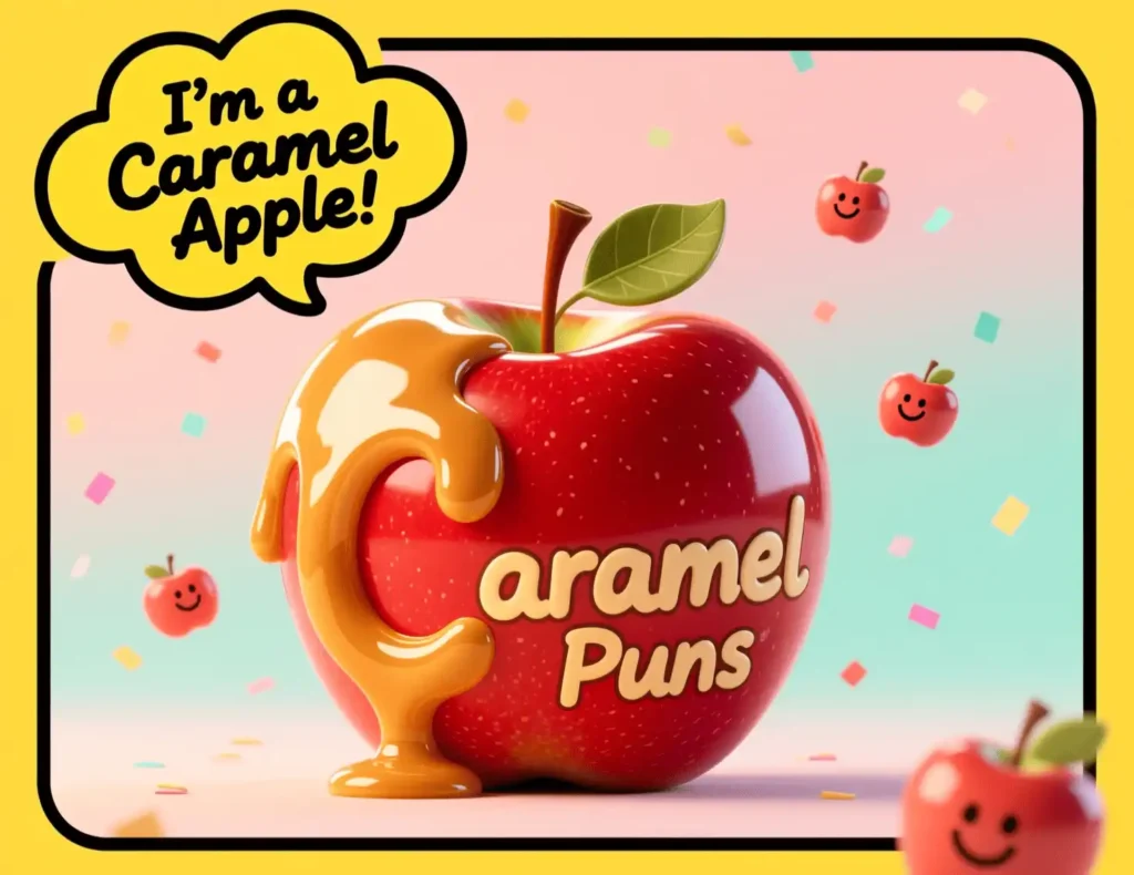 caramel apple puns image