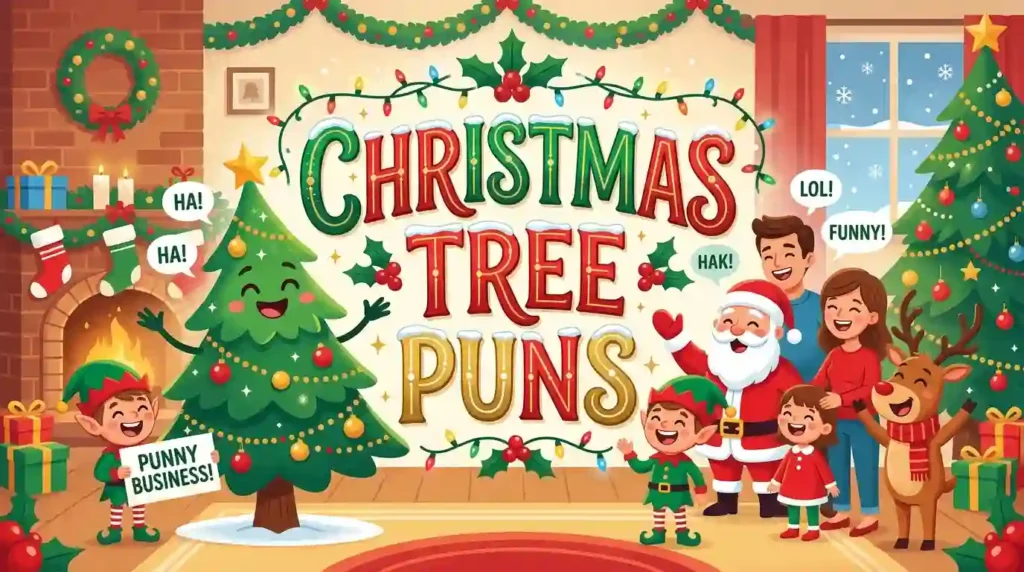 christmas tree puns image