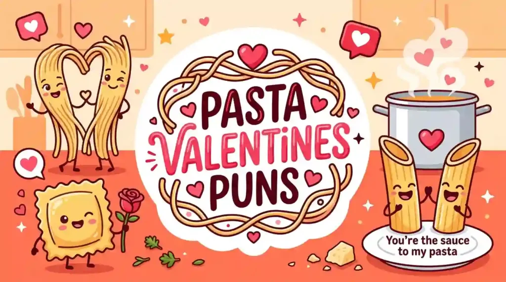 pasta valentines puns image