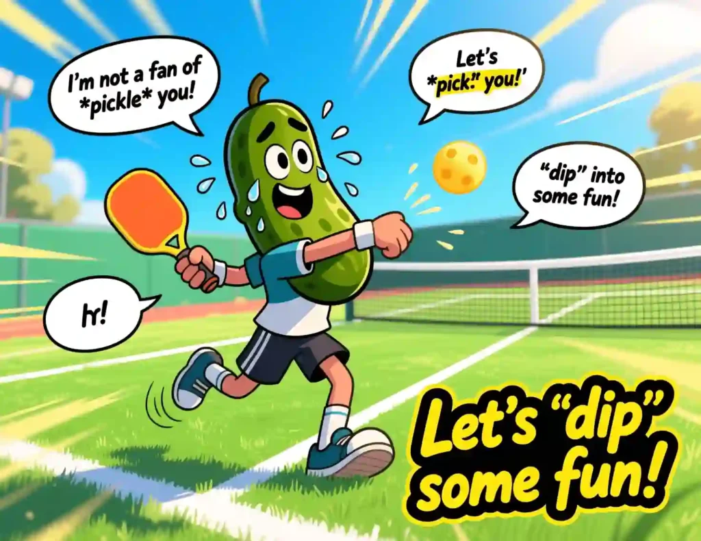 pickleball puns one liners image