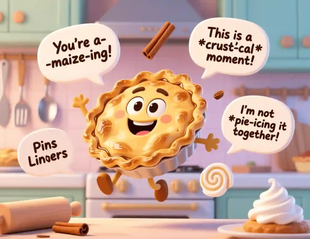 pie puns one liners image