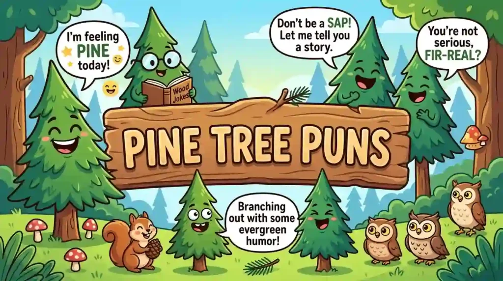 pine tree puns image