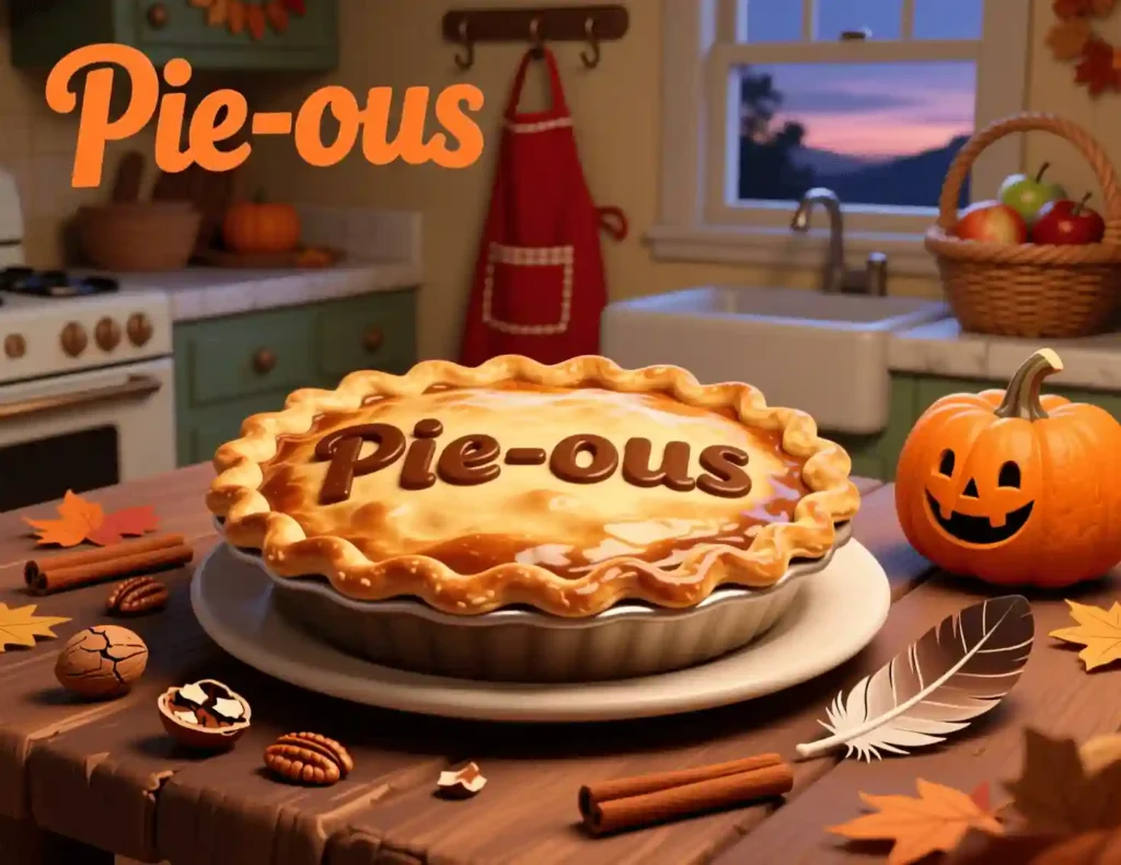 thanksgiving pie puns image