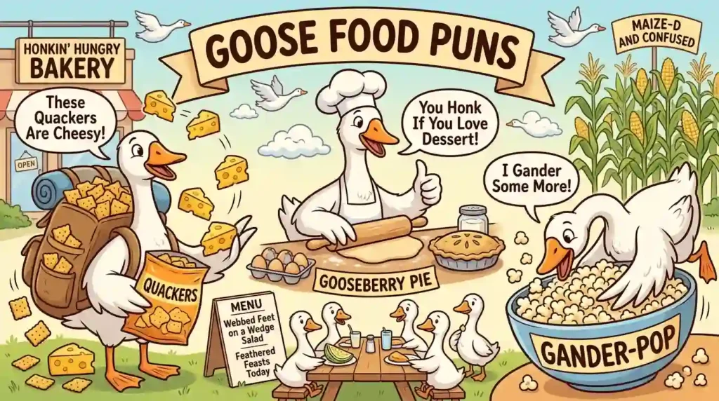 goose food puns​ image