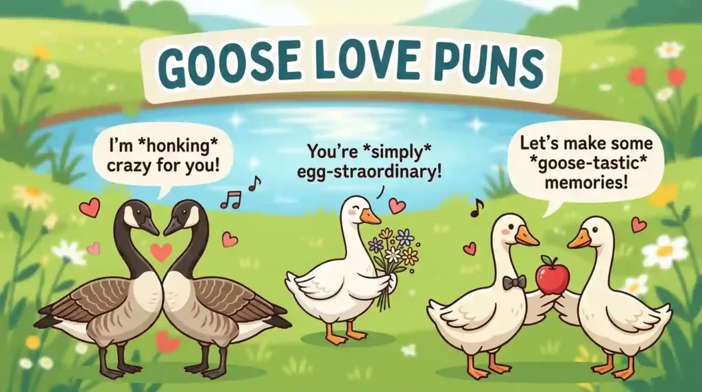 goose love puns​ image