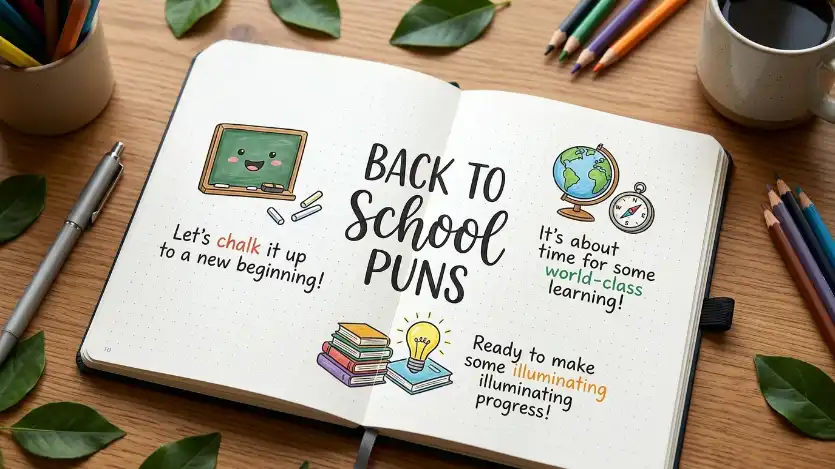 back to school puns image