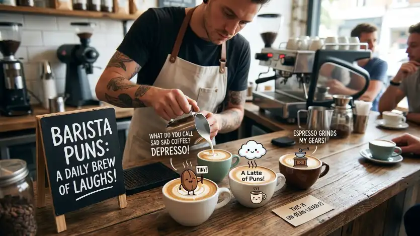 barista puns image
