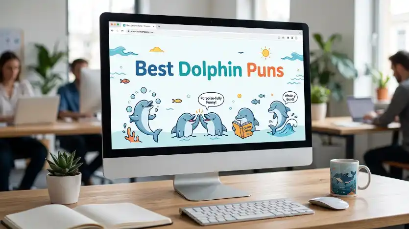 best dolphin puns image