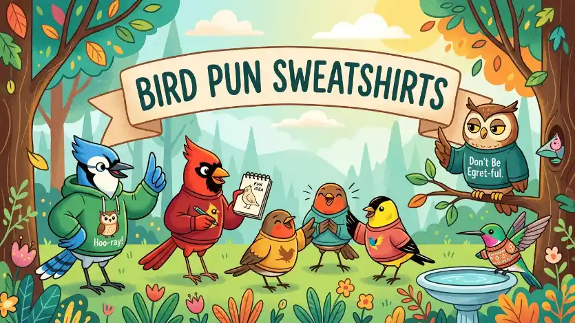 bird pun sweatshirts image
