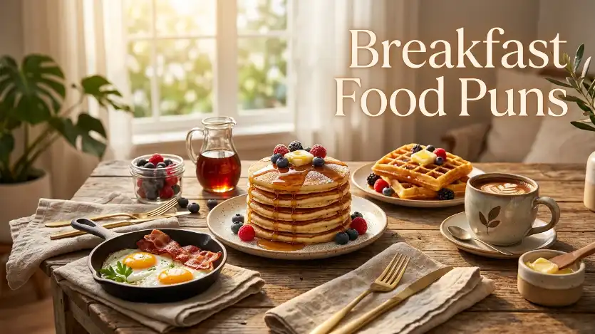 breakfast food puns image