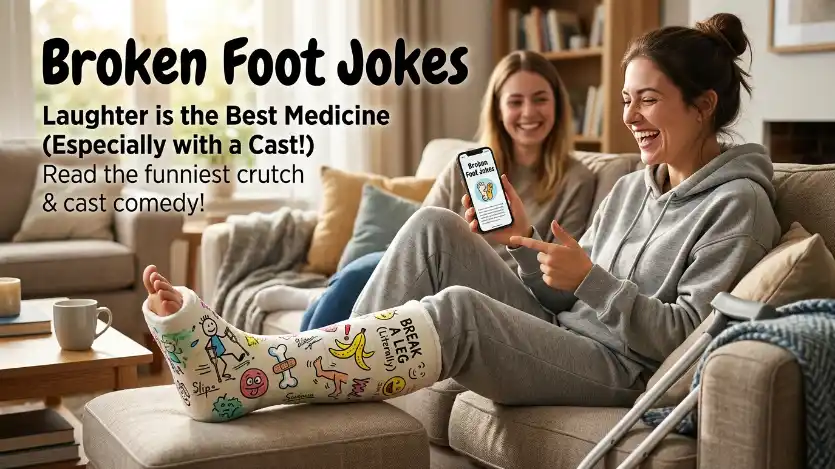 broken foot jokes image