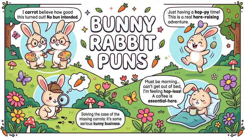bunny rabbit puns image
