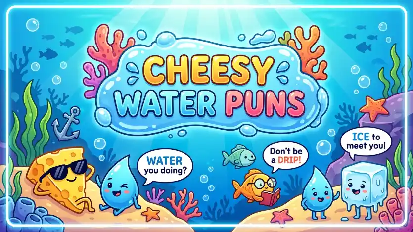 cheesy water puns image