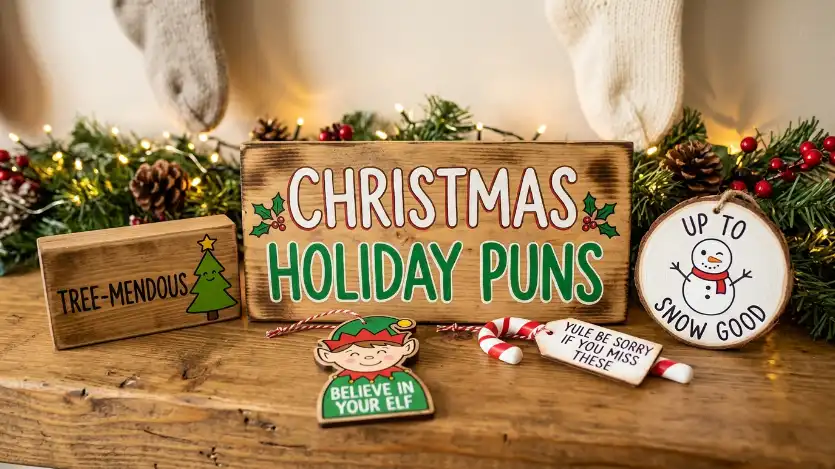 christmas holiday puns image