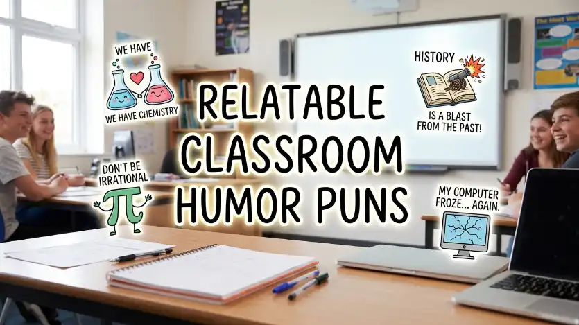 classroom humor puns image