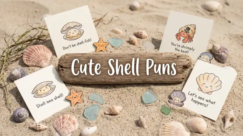 cute shell puns image
