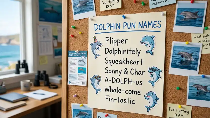 dolphin pun names image