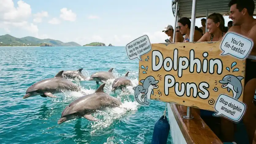 dolphin puns image