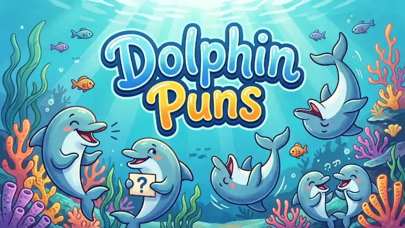 dolphin puns image