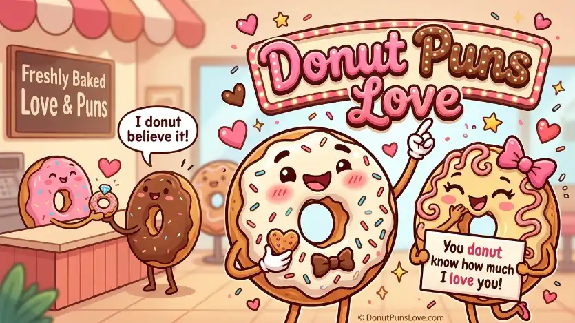 donut puns love image